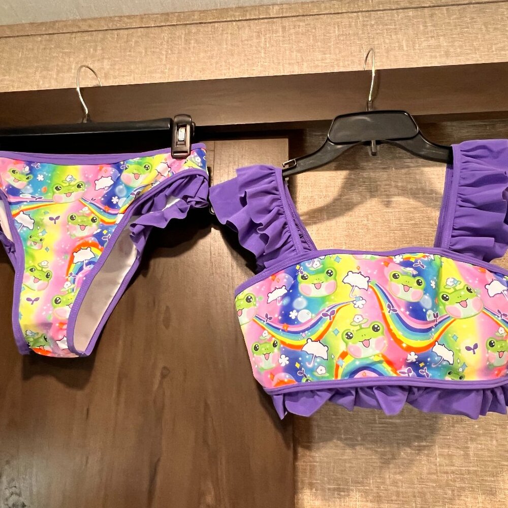 Romwe - Frog/Rainbow - Bikini - Medium